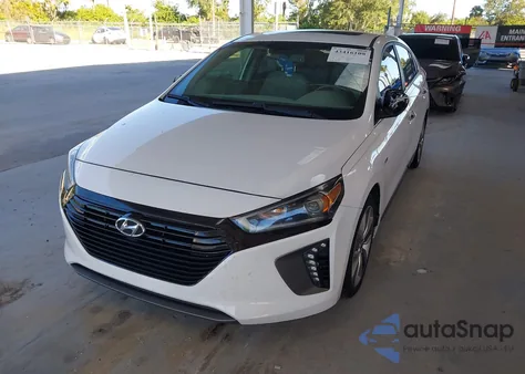 2017 Hyundai Ioniq Hybrid Limited from USA, damaged, VIN KMHC85LC4HU020910